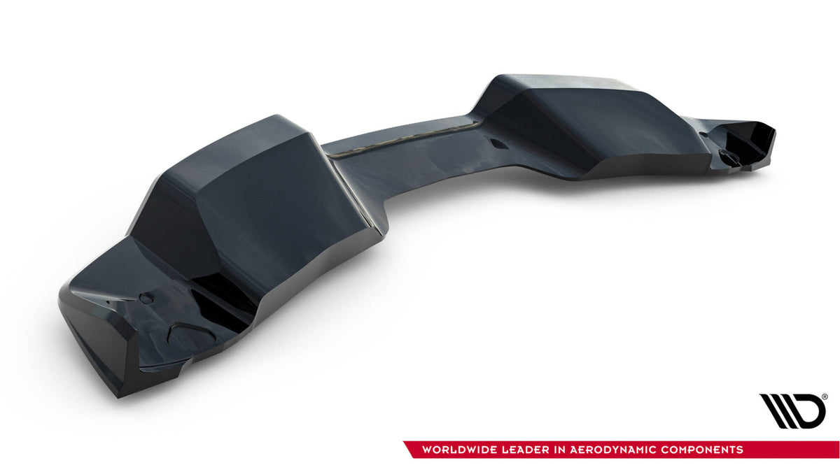 Mittlerer Diffusor Heck Ansatz DTM Look passend für Chevrolet Corvette Z06 C7 schwarz Hochglanz – Ansicht 7