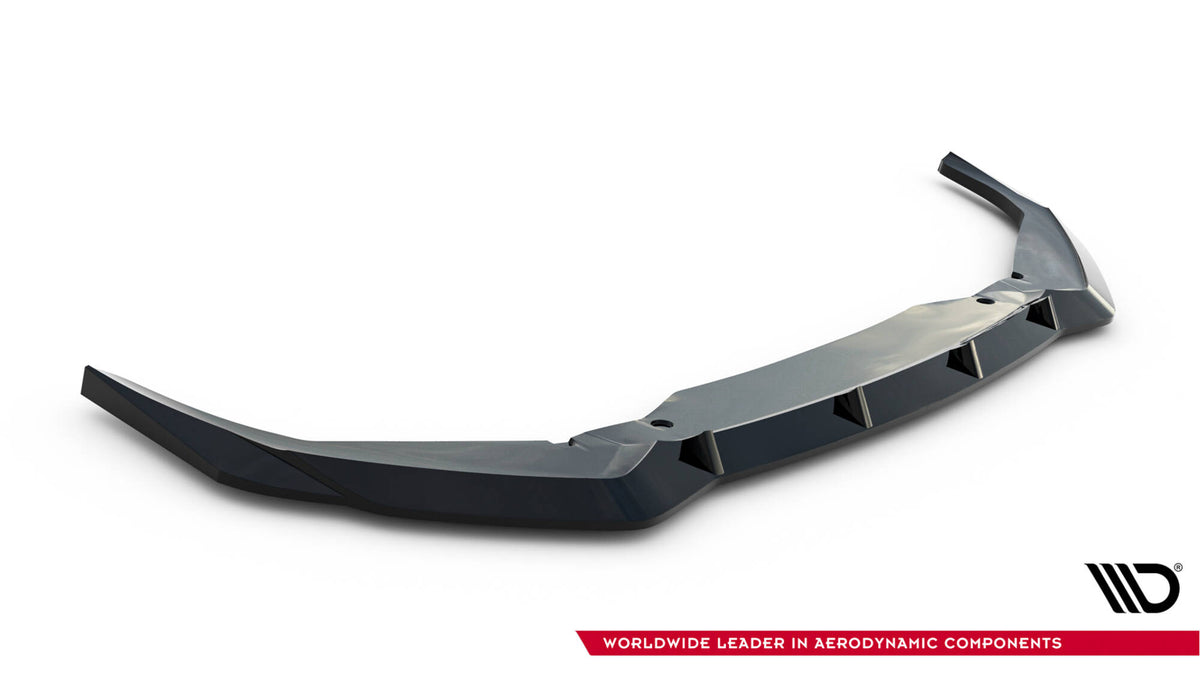 Street+ Spoilerlippe Front Ansatz V.1 passend für Toyota GR Yaris Mk4 Facelift schwarz Hochglanz – Ansicht 6