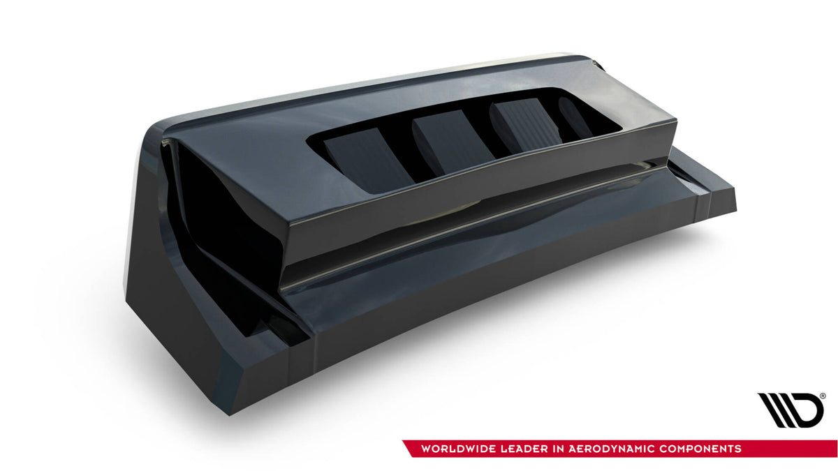 Mittlerer Diffusor Heck Ansatz DTM Look passend für VW T-Roc R Mk1 schwarz Hochglanz – Ansicht 8