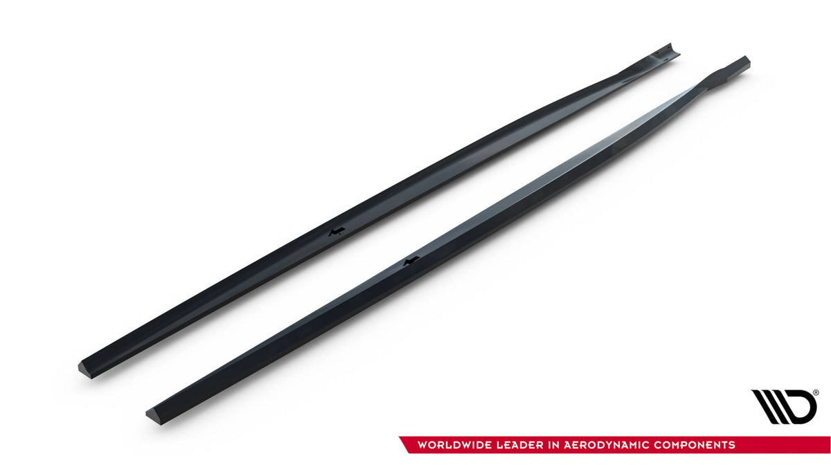 Street+ Seitenschweller Leisten passend für V.5 BMW 1er M-Paket / M140i F20 Facelift schwarz Hochglanz – Ansicht 5