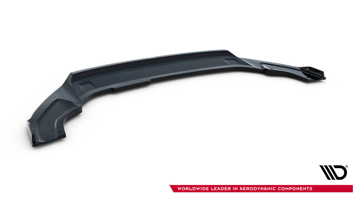Street+ Spoilerlippe Front Ansatz V.2 passend für VW Golf R / R-Line Mk7 Facelift schwarz Hochglanz – Ansicht 6