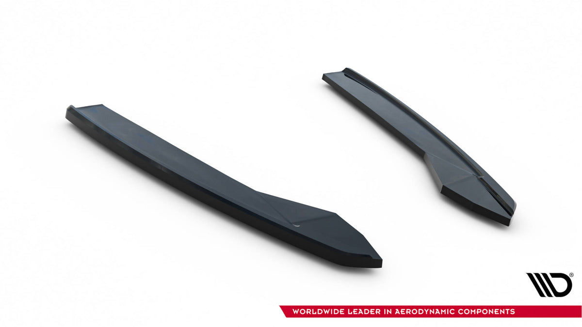Heck Ansatz Flaps Diffusor V.2 passend für Audi S6 / A6 S-Line / A6 C7 FL  schwarz Hochglanz – Ansicht 6