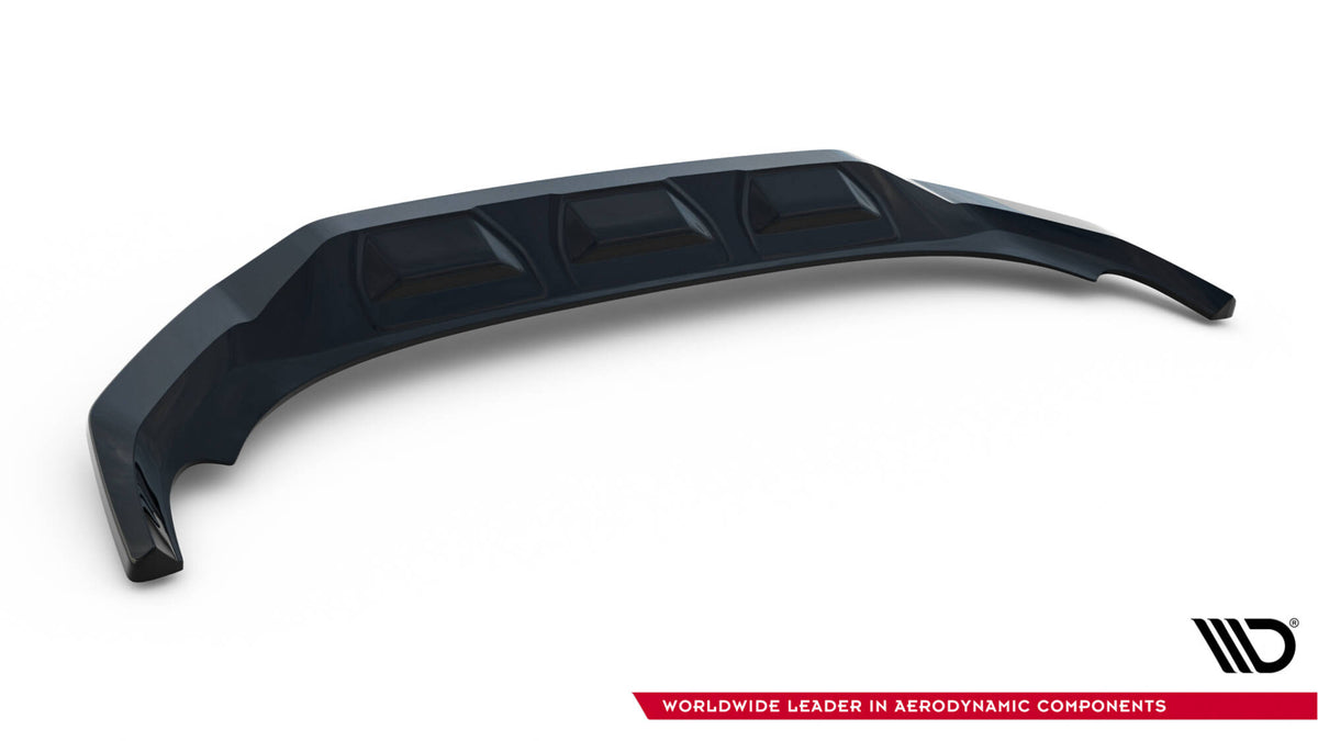 Street+ Spoilerlippe Front Ansatz V.1 passend für Audi SQ7 /Q7 S-Line Mk2 (4M) Facelift  schwarz Hochglanz – Ansicht 6