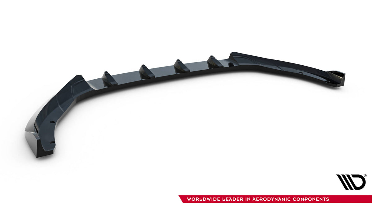 Street+ Spoilerlippe Front Ansatz V.2 passend für Skoda Octavia RS Liftback / Combi Mk4 Facelift schwarz Hochglanz – Ansicht 7