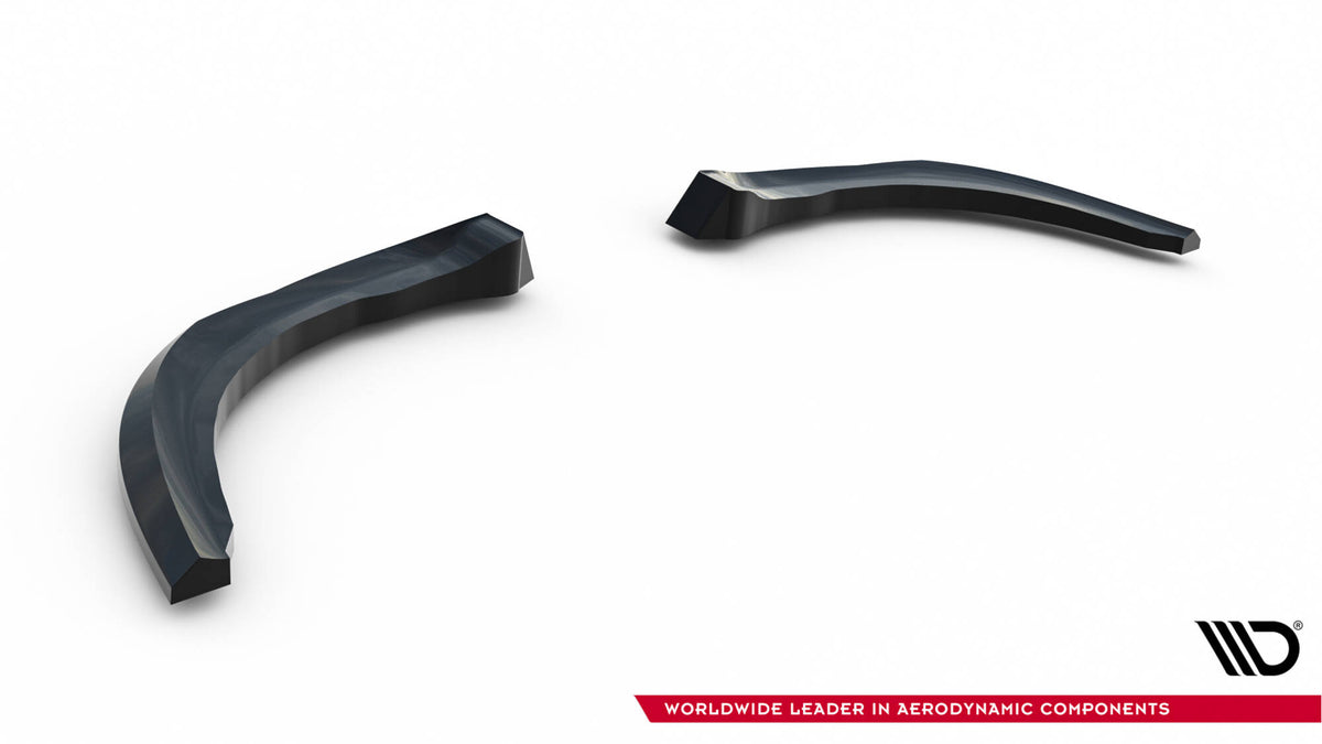 Heck Ansatz Flaps Diffusor V.3 passend für Ford Focus ST Mk3 Facelift schwarz Hochglanz – Ansicht 6