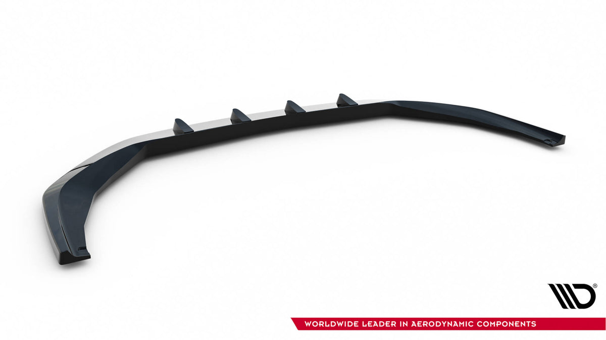 Street+ Spoilerlippe Front Ansatz V.1 passend für Audi S8 / A8 S-Line D5 Facelift schwarz Hochglanz – Ansicht 6