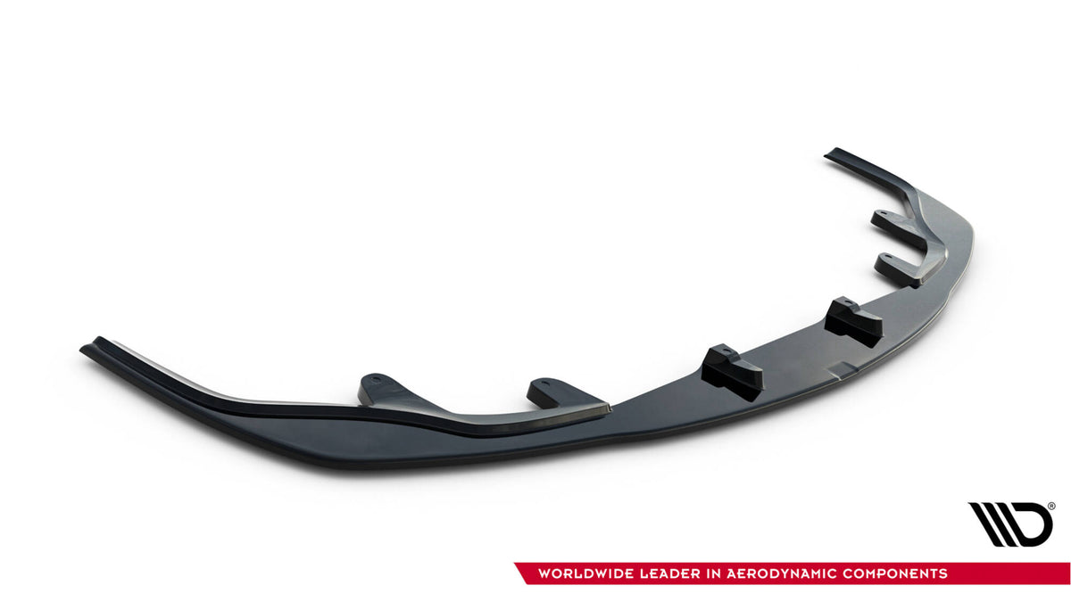 Street+ Spoilerlippe Front Ansatz V.1 passend für Lexus RC Mk1 schwarz Hochglanz – Ansicht 5