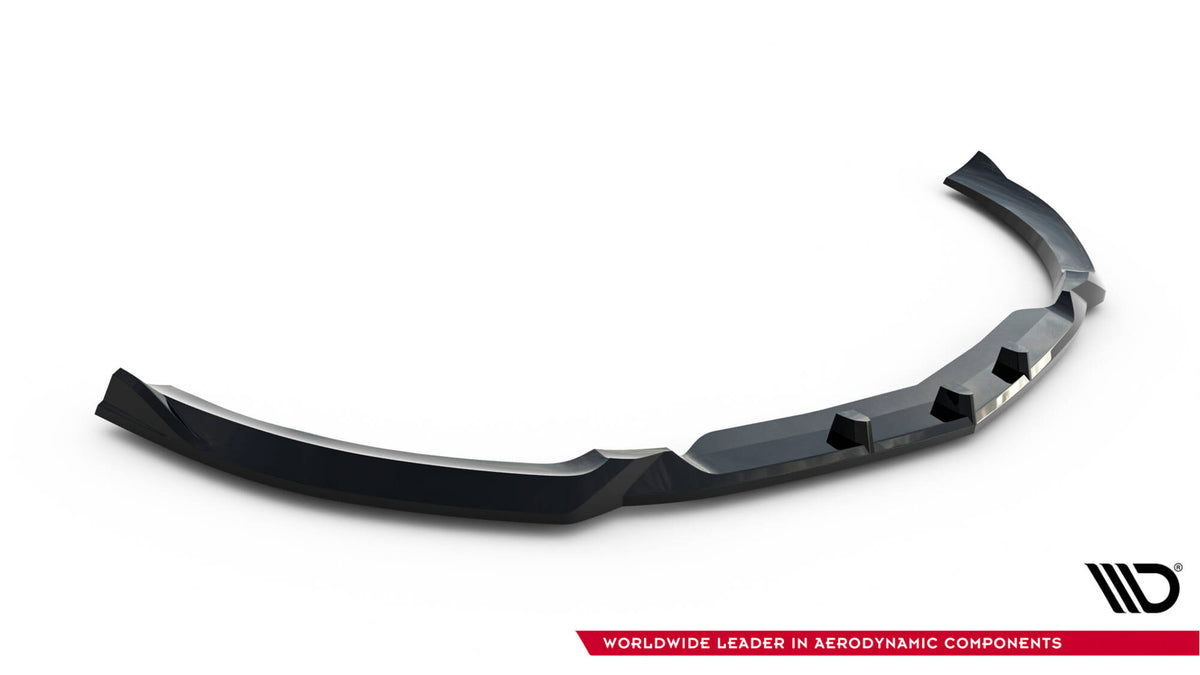 Street+ Spoilerlippe Front Ansatz passend für Mercedes-AMG SL 63 R232 schwarz Hochglanz – Ansicht 6