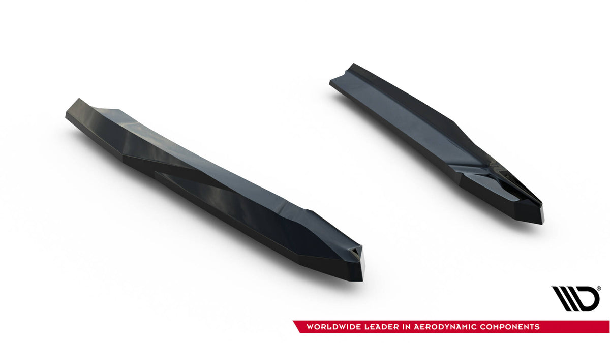 Heck Ansatz Flaps Diffusor V.7 passend für Skoda Octavia RS Liftback / Combi Mk4  schwarz Hochglanz – Ansicht 5