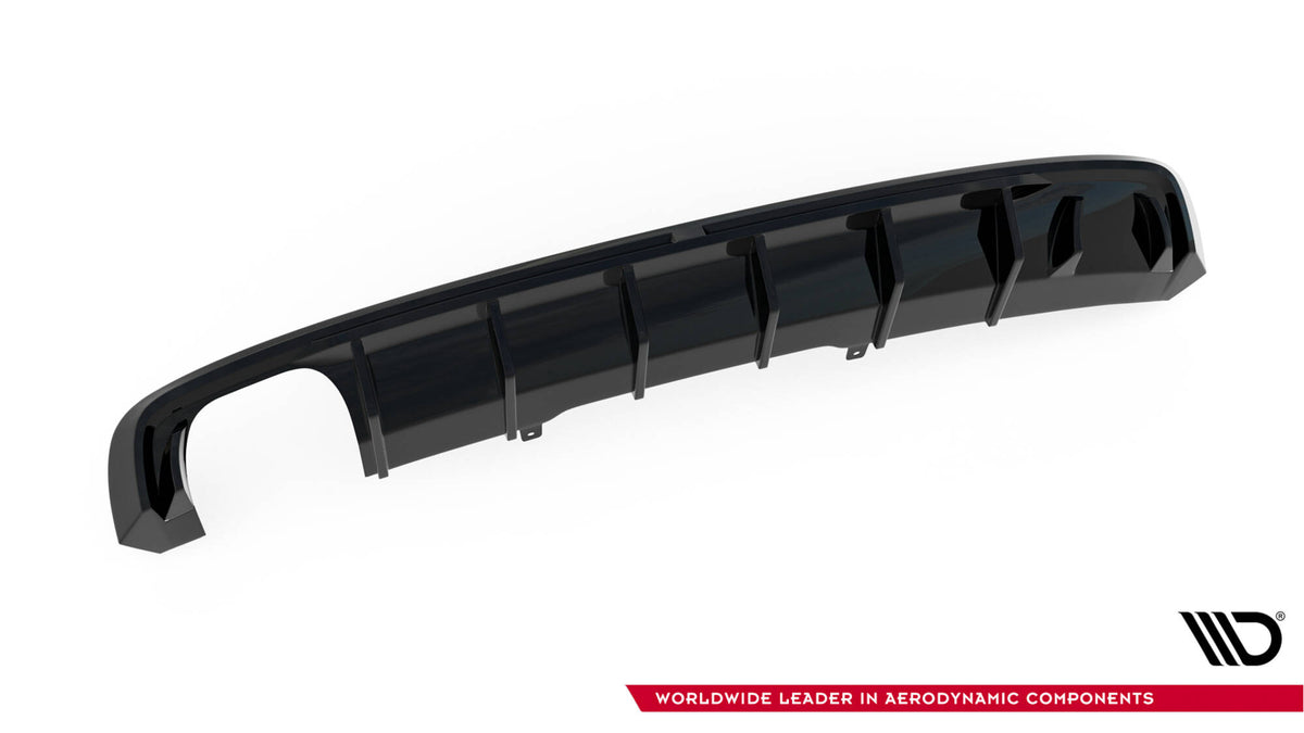 Diffusor Heck Ansatz V.1 passend für Audi A4 S-line B9 (Doppelauspuff li.endrohr) – Ansicht 6