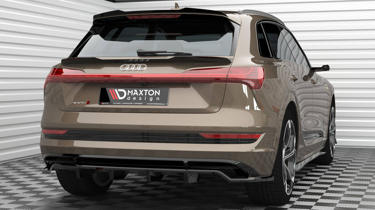 Niedriger Heckspoiler Lippe Audi e-tron schwarz Hochglanz – Ansicht 7