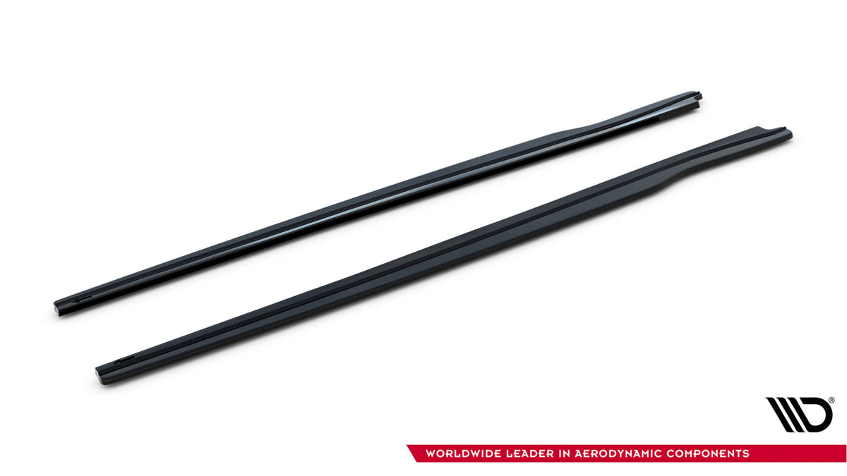 Street+ Seitenschweller Leisten passend für Lexus RC Mk1 schwarz Hochglanz – Ansicht 6