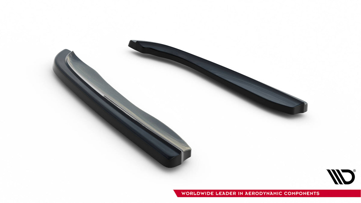 Heck Ansatz Flaps Diffusor passend für BMW 3er M-Paket Coupe E46  schwarz Hochglanz – Ansicht 5