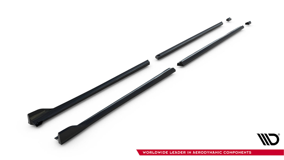 Street+ Seitenschweller Leisten V.2 passend für Mercedes-Benz V-Klasse Extra Long AMG-Line W447  schwarz Hochglanz – Ansicht 6