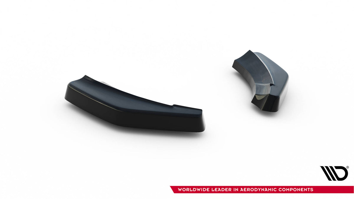 Heck Ansatz Flaps Diffusor passend für Audi TT 3.2 V6 8J schwarz Hochglanz – Ansicht 8