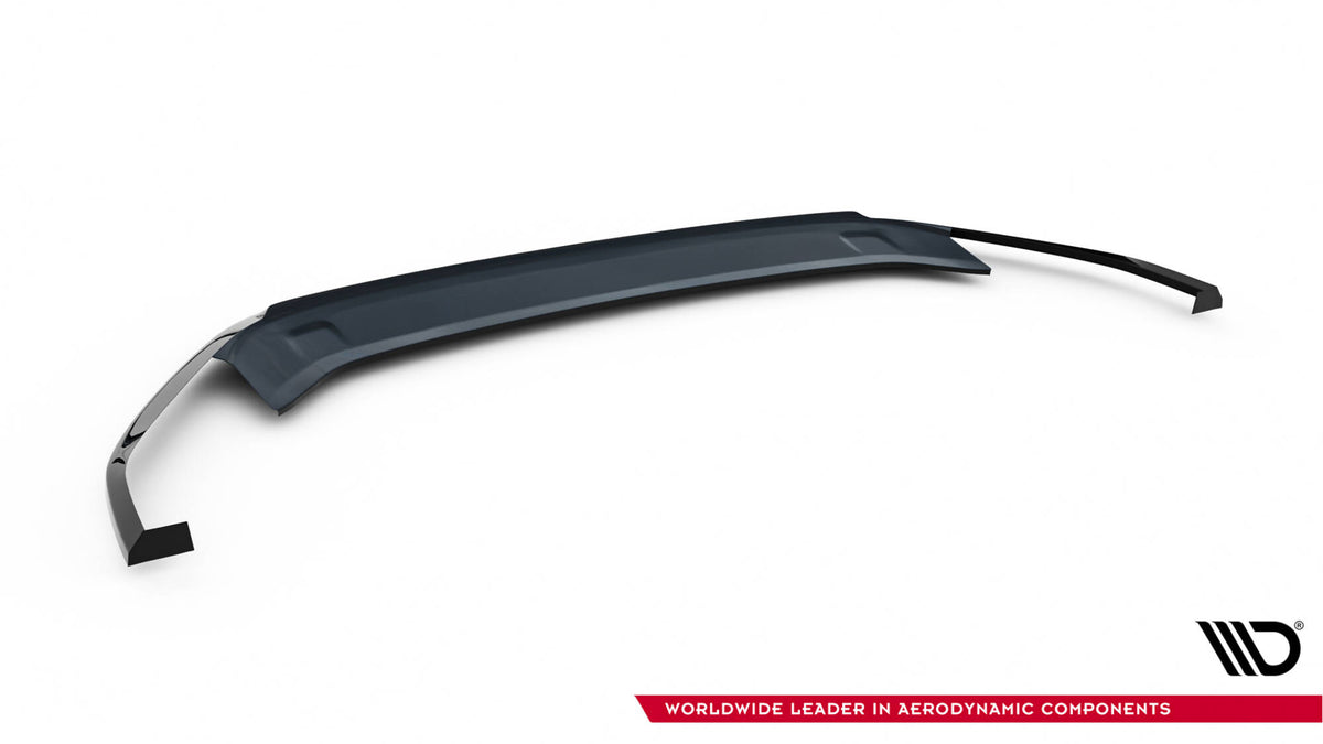 Street+ Spoilerlippe Front Ansatz V.6 passend für VW Golf R / R-Line Mk7 Facelift schwarz Hochglanz – Ansicht 5