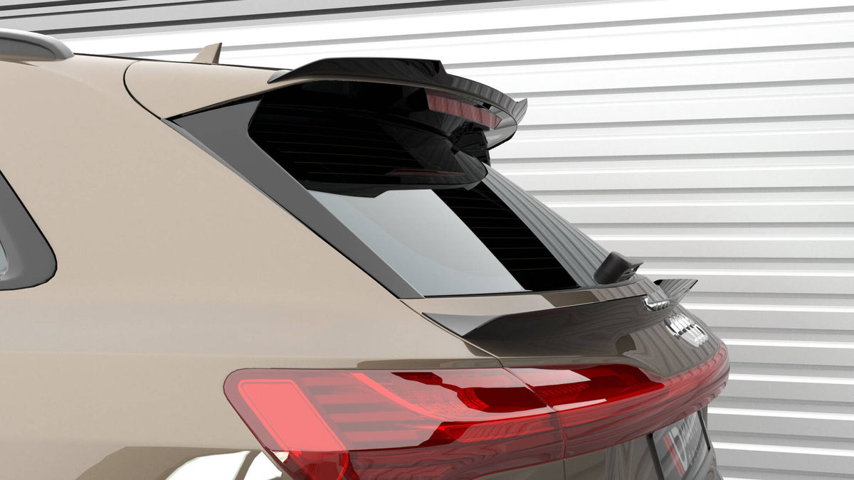 Niedriger Heckspoiler Lippe Audi e-tron schwarz Hochglanz – Ansicht 5