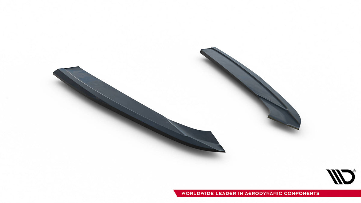 Heck Ansatz Flaps Diffusor V.3 passend für Audi S6 / A6 S-Line / A6 C7 FL  schwarz Hochglanz – Ansicht 5
