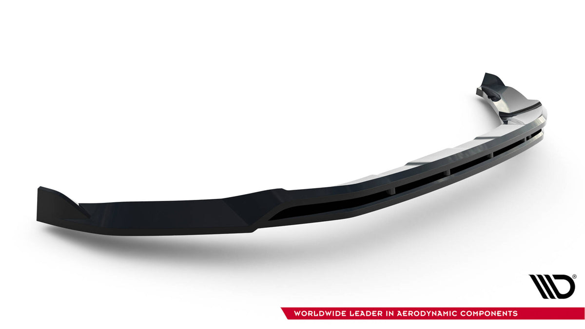 Street+ Spoilerlippe Front Ansatz passend für Ford Tourneo Courier Mk2 schwarz Hochglanz – Ansicht 5