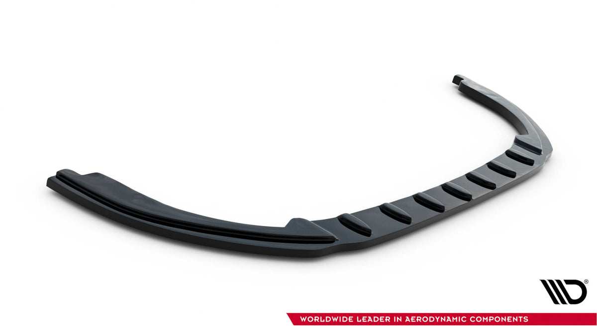 Street+ Spoilerlippe Front Ansatz V.1 passend für Peugeot RCZ Mk1 schwarz Hochglanz – Ansicht 5