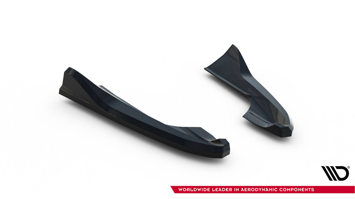 Heck Ansatz Flaps Diffusor V.5 passend für Audi RS3 Limousine 8V Facelift schwarz Hochglanz – Ansicht 5