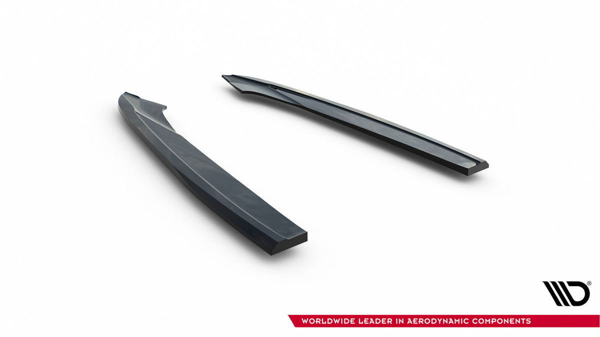 Heck Ansatz Flaps Diffusor V.3 passend für Audi S6 / A6 S-Line / A6 C7 FL  schwarz Hochglanz – Ansicht 6
