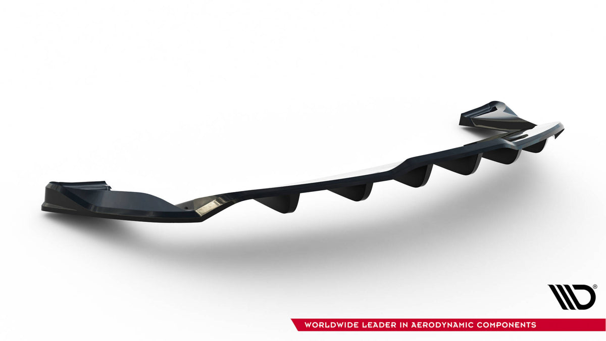 Street+ Mittlerer Diffusor RACE passend für V.1 Tesla Model S Plaid Mk1 Facelift schwarz Hochglanz – Ansicht 6
