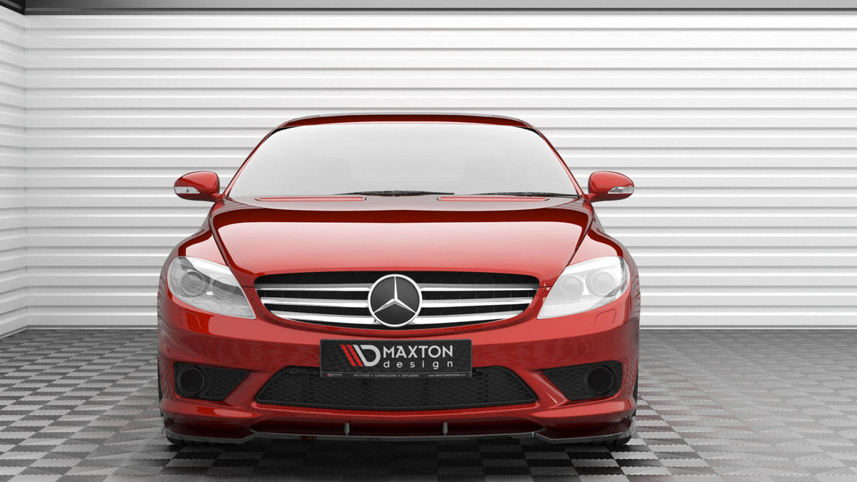 Street+ Spoilerlippe Front Ansatz V.2 passend für Mercedes-Benz CL 63 AMG C216 schwarz Hochglanz – Ansicht 3