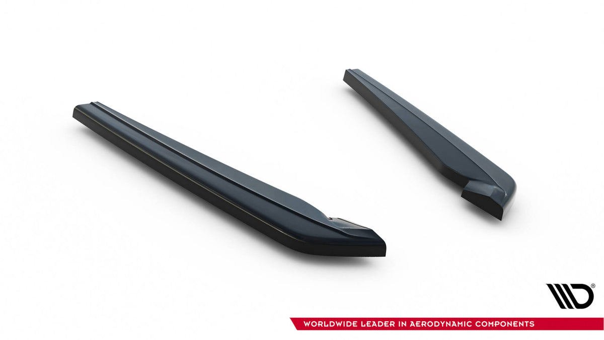 Heck Ansatz Flaps Diffusor V.1 passend für Audi A6 / A6 C7 S-line/ S6 C7 Facelift schwarz Hochglanz – Ansicht 5