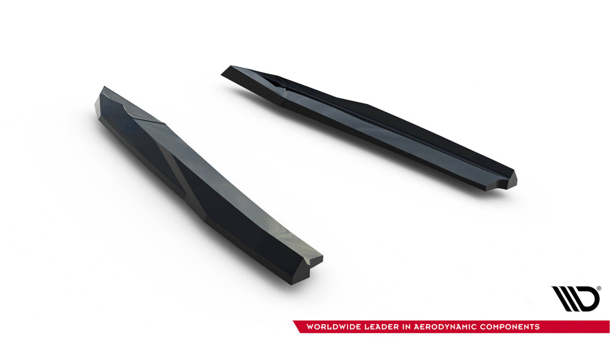 Heck Ansatz Flaps Diffusor V.5 passend für Skoda Octavia RS Liftback / Combi Mk4 / Mk4 Facelift schwarz Hochglanz – Ansicht 6