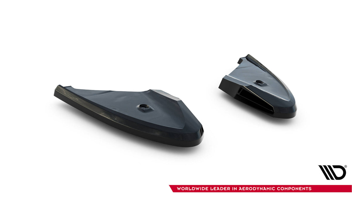 Heck Ansatz Flaps Diffusor passend für VW T-Roc R Mk1 schwarz Hochglanz – Ansicht 5