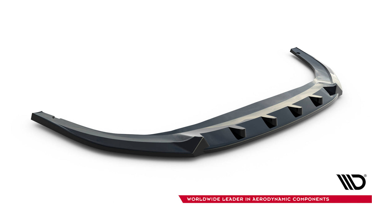 Street+ Spoilerlippe Front Ansatz V.2 passend für VW Golf GTI / GTE / R-Line Mk8 Facelift schwarz Hochglanz – Ansicht 5
