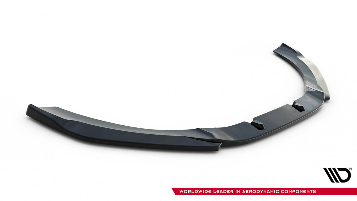 Street+ Spoilerlippe Front Ansatz V.3 passend für Audi RS6 C7 / C7 Facelift schwarz Hochglanz – Ansicht 5