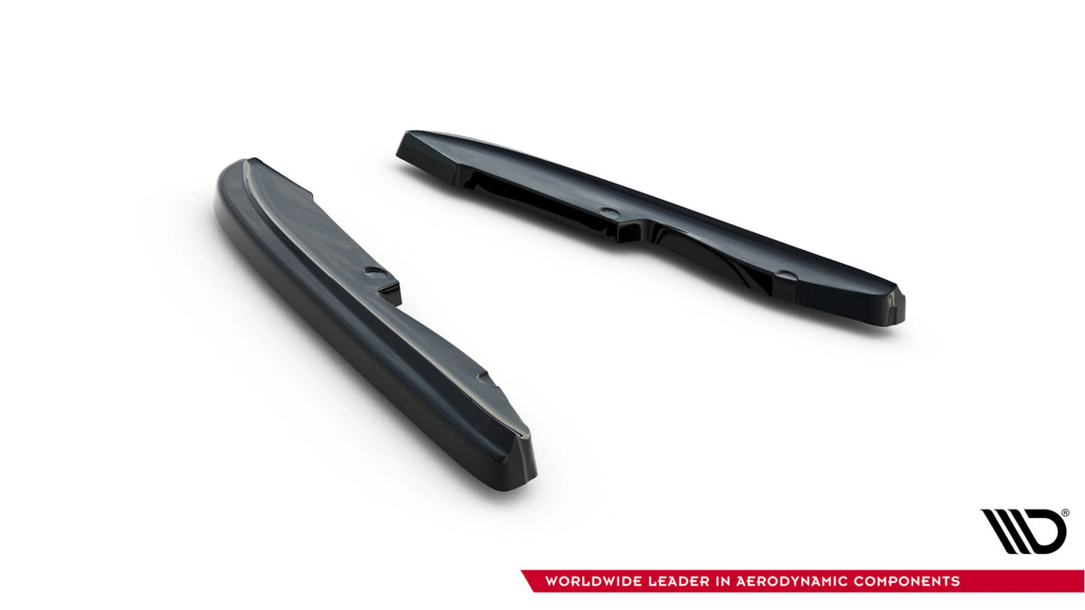 Heck Ansatz Flaps Diffusor passend für BMW 3er E90 M Paket schwarz Hochglanz – Ansicht 5