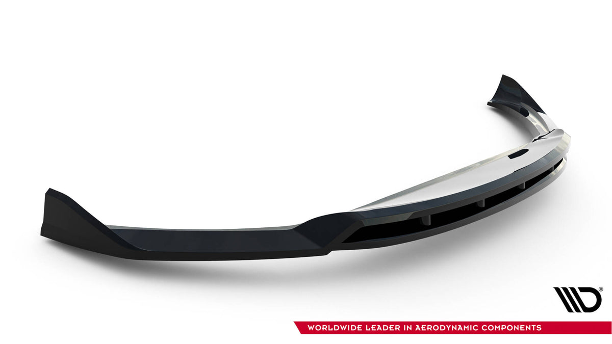 Street+ Spoilerlippe Front Ansatz passend für Maserati Levante GT Mk1 Facelift schwarz Hochglanz – Ansicht 5