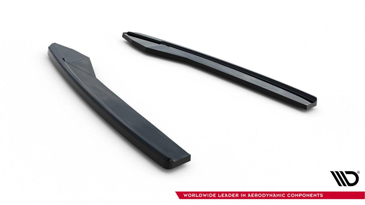 Heck Ansatz Flaps Diffusor V.2 passend für Audi S6 / A6 S-Line / A6 C7 FL  schwarz Hochglanz – Ansicht 5