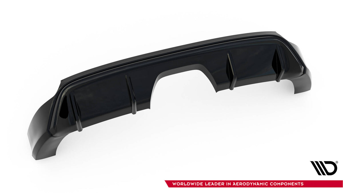Diffusor Heck Ansatz passend für Ford Focus ST Mk3 Facelift (RS-Look) schwarz Hochglanz – Ansicht 9