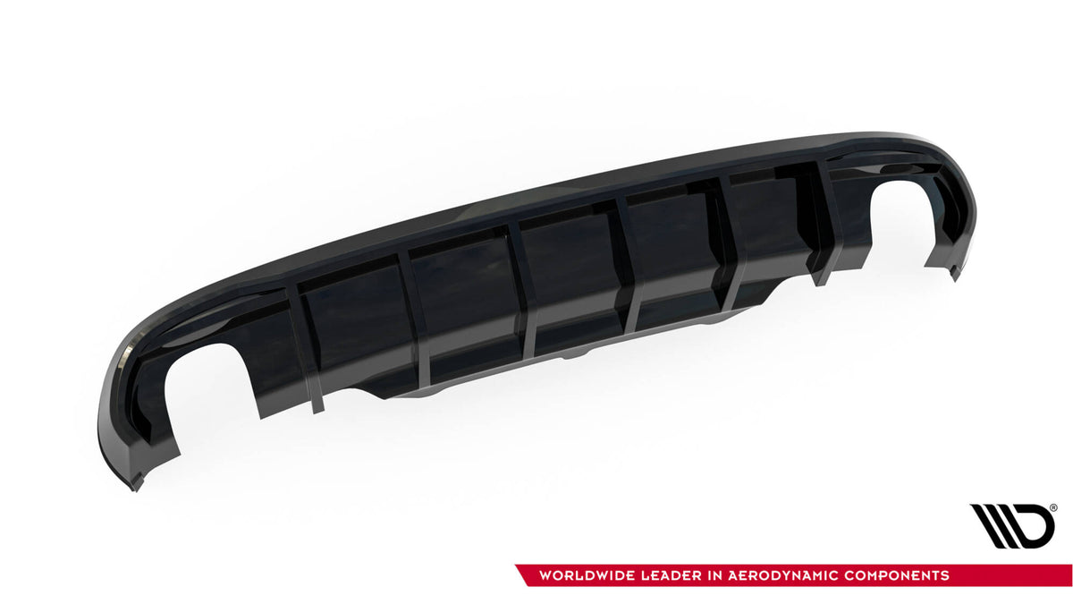 Diffusor Heck Ansatz passend für Audi A5 Coupe / Cabrio S-Line 8T (Einzelauspuff li. re.) – Ansicht 6