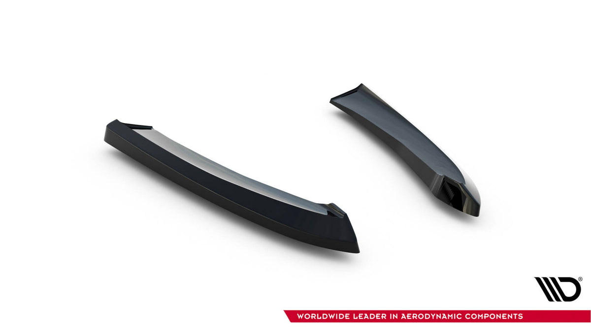 Heck Ansatz Flaps Diffusor passend für Mazda 6 Limousine Mk3 Facelift schwarz Hochglanz – Ansicht 5