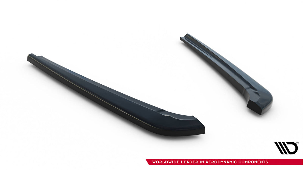 Heck Ansatz Flaps Diffusor V.3 passend für Mercedes-Benz V-Klasse AMG-Line W447 Facelift schwarz Hochglanz – Ansicht 5