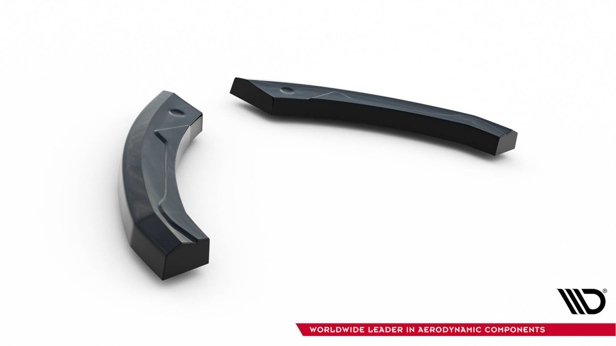 Heck Ansatz Flaps Diffusor passend für RENAULT MEGANE 3 RS schwarz Hochglanz – Ansicht 7