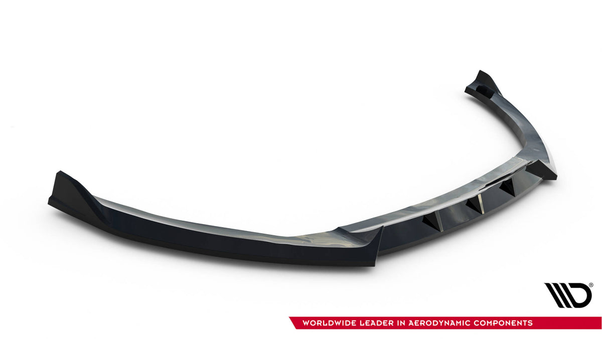 Street+ Spoilerlippe Front Ansatz V.6 passend für Ford Focus ST Mk3 Facelift schwarz Hochglanz – Ansicht 5