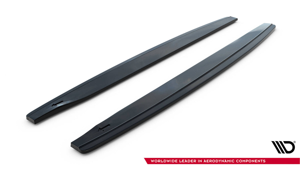 Street+ Seitenschweller Leisten passend für Peugeot RCZ Mk1 / Mk1 Facelift schwarz Hochglanz – Ansicht 5