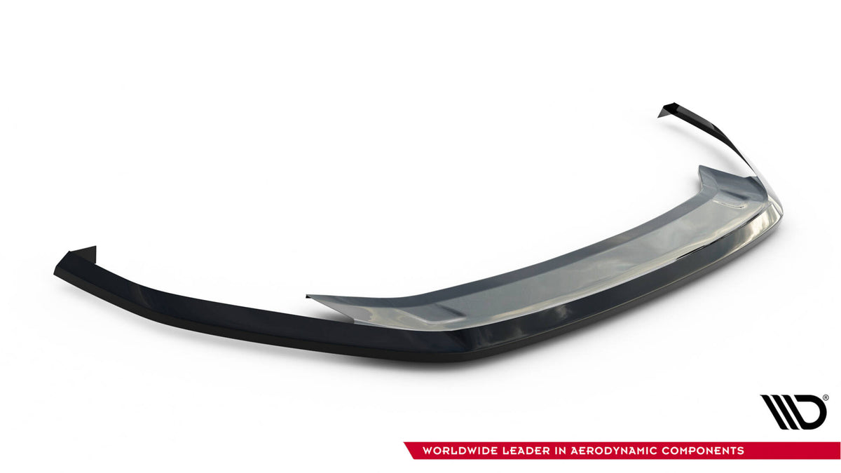 Street+ Spoilerlippe Front Ansatz V.6 passend für VW Golf R / R-Line Mk7 Facelift schwarz Hochglanz – Ansicht 4