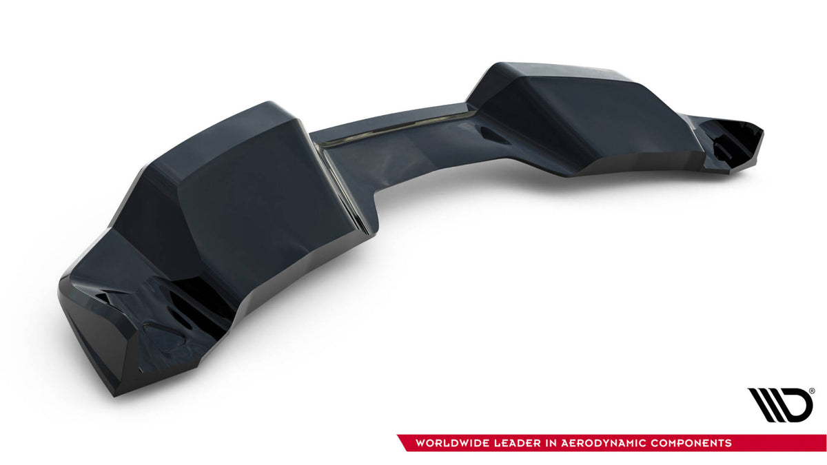 Mittlerer Diffusor Heck Ansatz DTM Look passend für Chevrolet Corvette C7 schwarz Hochglanz – Ansicht 10