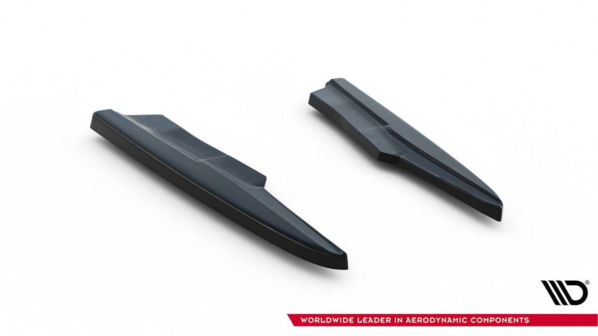 Heck Ansatz Flaps Diffusor passend für Audi SQ7 Mk2 (4M) Facelift  schwarz Hochglanz – Ansicht 5