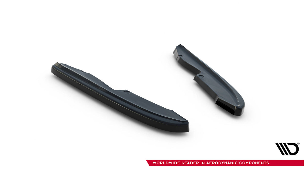 Heck Ansatz Flaps Diffusor passend für BMW 3er E90 M Paket schwarz Hochglanz – Ansicht 6