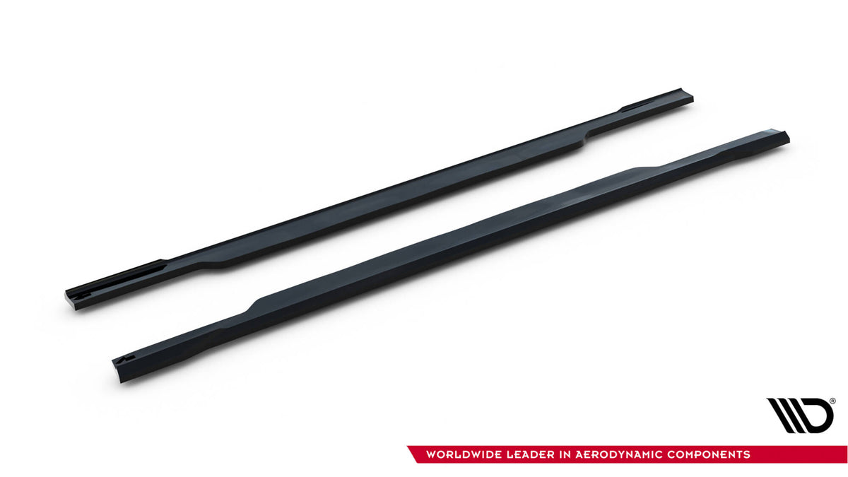 Street+ Seitenschweller Leisten V.2 passend für Subaru Impreza WRX STI Mk3 Facelift schwarz Hochglanz – Ansicht 5