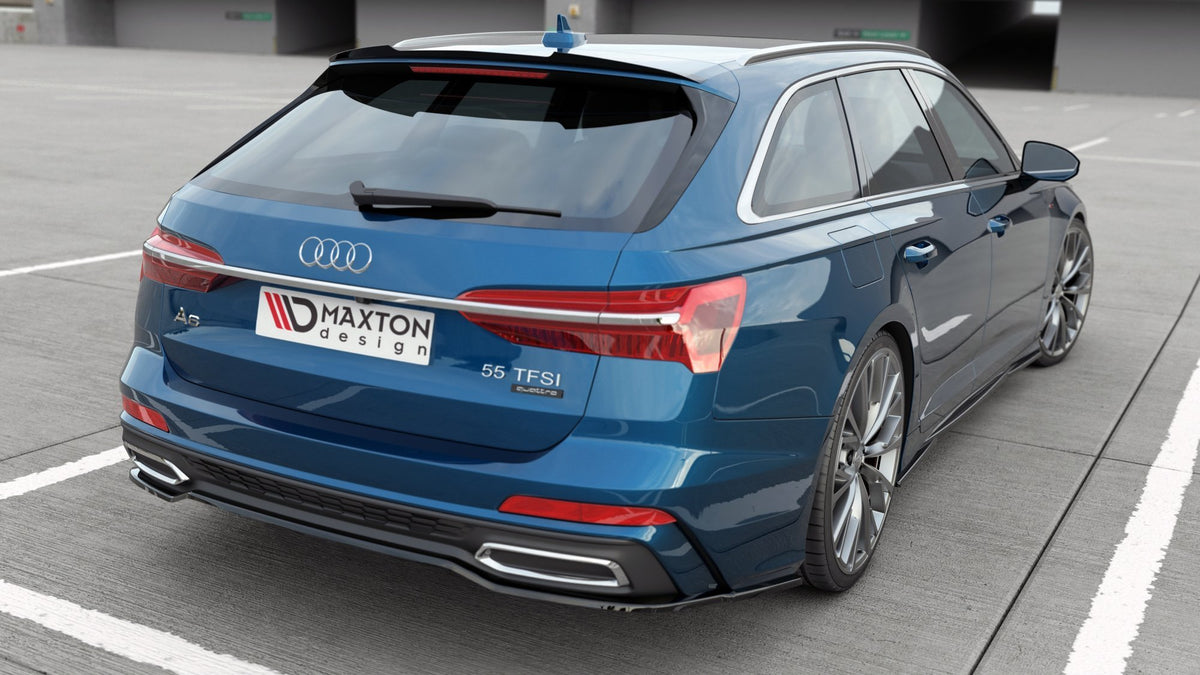 Heckansatz Audi A6 S-Line C8 schwarz Hochglanz – Ansicht 1