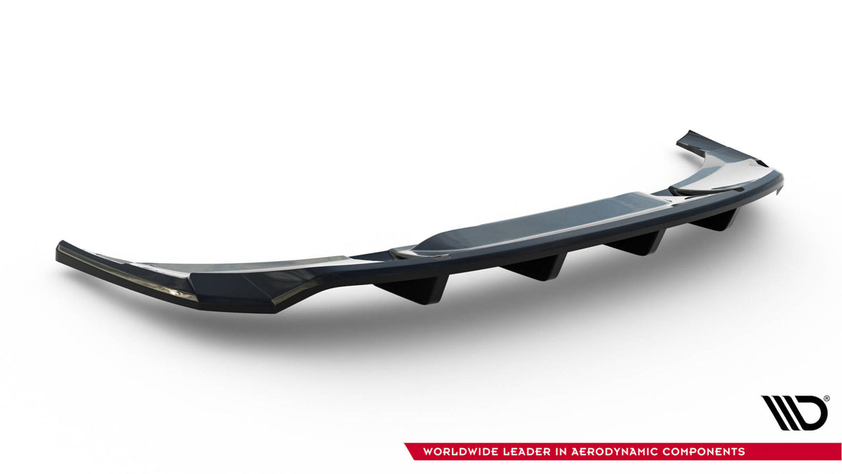 Street+ Mittlerer Diffusor RACE passend für Audi e-Tron S-Line schwarz Hochglanz – Ansicht 6
